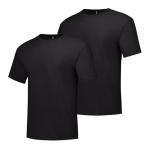 Hanes mens Hanes Men's Beefy Tall Short Sleeve Tee Value Pack (2-pack) fashion t shirts, Black, XX-Large Tall US