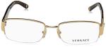 Versace VE 1175B Eyeglasses w/Gold Frame and Non- 53 mm Diameter Lenses,