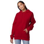 Hanes Men's Pullover Ecosmart Hooded Sweatshirt, Deep Red, XXX-Large