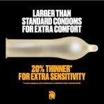 Trojan Magnum Raw Large Size Thin Condoms. Magnum Condoms, 10 Count