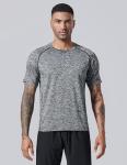 5 Pack Men’s Active Quick Dry Crew Neck T Shirts | Athletic Running Gym Workout Short Sleeve Tee Tops Bulk (Set 3, Large)