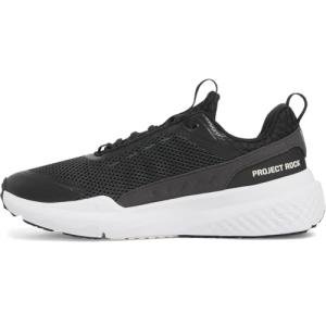 Under Armour Men's Project Rock Blood Sweat Respect 5, (002) Black/White/Stone, 12, US