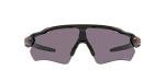 Oakley mens OO9208 Radar EV Path Rectangular Sunglasses, Matte Black/Prizm Grey, 38 mm