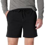 Amazon Essentials Men's Athletic Regular Fit 7" Lounge Workout Gym Shorts, Active Sweat, Black, Large