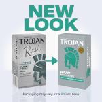 Trojan Raw Non-Latex Lubricated Thin Condoms for Men, America’s Thinnest Latex-Free Condoms, Pure Feel Technology, Made from Polyurethane, Helps Reduce Risk of Pregnancy and STIs, 10 Count