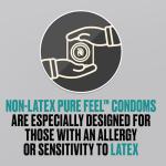 Trojan Raw Non-Latex Lubricated Thin Condoms for Men, America’s Thinnest Latex-Free Condoms, Pure Feel Technology, Made from Polyurethane, Helps Reduce Risk of Pregnancy and STIs, 10 Count