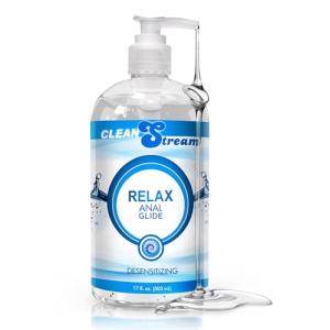 Cleanstream Relax Unscented Lubricant, Silky Liquid Formula, Toy Safe for Men and Women, ComfortEnhancing Personal Lube, 17 oz Bottle, Compatible with Intimate Accessories