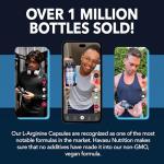 L-Arginine Capsules with L-Citrulline - Nitric Oxide Supplement - L Arginine and L Citrulline Blend - 60 Count - Vegan, Non-GMO Capsules for Performance, Endurance and Muscle Support - 1 Month Supply