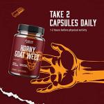 Horny Goat Weed For Women and Men - Herbal Complex Blend Supplement with Saw Palmetto Extract Ginseng Maca Root and Tongkat Ali Powder - Mens Prostate Health Supplement with Horny Goat Weed Extract