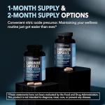 L-Arginine Capsules with L-Citrulline - Nitric Oxide Supplement - L Arginine and L Citrulline Blend - 60 Count - Vegan, Non-GMO Capsules for Performance, Endurance and Muscle Support - 1 Month Supply