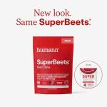 Humann SuperBeets Heart Chews, Nitric Oxide and Blood Pressure Support, Grape Seed Extract & Non-GMO Beet Root Powder Energy Supplement, Pomegranate Berry Flavor, 60 Count