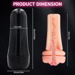 2 in 1 Pussy Pocket Male Rose Masterburbatar Hands Free Male Masterburbatar Adult Toy Sucking Thrusting Machine Mens Masterbuters Mastuberators Underwear W92919