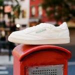 Reebok Club C Vintage Tennis Sneakers for Men, Casual White Mens Shoes, Size 7 to 15, Top-Chalk/Paperwhite/Glen Green, 9.5