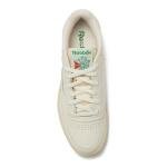Reebok Club C Vintage Tennis Sneakers for Men, Casual White Mens Shoes, Size 7 to 15, Top-Chalk/Paperwhite/Glen Green, 9.5