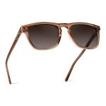 WearMe Pro - Polarized Lens Square Modern Sunglasses for Men (Brown Frame/Brown Lens)