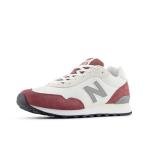 New Balance Men's 515 V3 Sneaker, White/Washed Burgundy, 10 M