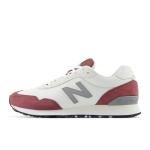 New Balance Men's 515 V3 Sneaker, White/Washed Burgundy, 10 M