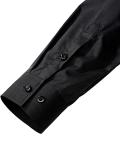 J.VER Men's Dress Shirts Solid Long Sleeve Stretch Wrinkle-Free Formal Shirt Business Casual Button Down Shirts Black Medium