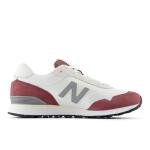 New Balance Men's 515 V3 Sneaker, White/Washed Burgundy, 10 M
