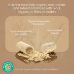 NaturaLife Labs Organic Ashwagandha 2100 mg per Serving – Herbal Supplement Root Powder & Extract – 100 Capsules – Vegan, Non-GMO, Gluten-Free