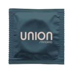 UNION Standard Condoms – Ultra-Thin Natural Latex, Lightly Lubricated, Vegan-Friendly, Body-Friendly, Medium Size for Natural Feel and Comfort, Flared Head, Flexible Design – 12 Count, Medium 54mm