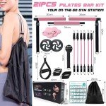 Pilates Bar Kit with Resistance Bands for Men