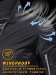 TACVASEN Bomber Jacket Men Black Jacket Lightweight Men's Bomber Jackets Lightweight Windbreaker Spring Fall Men's Casual Jacket Outdoor Windbreaker