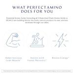 BodyHealth PerfectAmino (300 ct) Easy to Swallow Tablets, Essential Amino Acids Supplement with BCAAs, Vegan Protein for Pre/Post Workout & Muscle Recovery with Lysine, Tryptophan, Leucine, Methionine