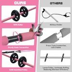 Pilates Bar Kit with Resistance Bands for Men