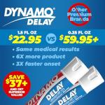 Dynamo Delay Desensitizing Spray for Men to Help You Last Longer in Bed - Reduces Oversensitivity, Prolong Climax for Him, Metered Dose, 0.75 Fl Oz (2 Pack)