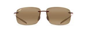 Maui Jim Unisex's Breakwall Polarized Rectangle Sunglasses, Rootbeer/Hcl® Bronze Polarized, Medium Fit