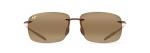 Maui Jim Unisex's Breakwall Polarized Rectangle Sunglasses, Rootbeer/Hcl® Bronze Polarized, Medium Fit