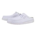 HEYDUDE Wally Slip Stretch Canvas - White/White