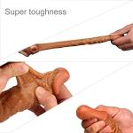 Super New Soft Silicone Sleeve Extension Sheath Extender 35% Girth Enhancer for Men Male Enhancement Extension Sleeve (Brown, 8 in)