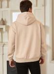 JMIERR Fall Sweatshirts for Mens Comfy Simple Plain Drawstring Hoodies Collar Fleece Long Sleeve with Pockets Hooded Pullovers Casual Loose Fit Shirts Cotton Sweater Khaki