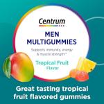 Centrum Men's Multivitamin Gummies, Immune, Energy, Healthy Appearance Support, 100 Count, 50 Day Supply