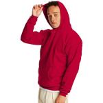 Hanes Men's Pullover EcoSmart Hooded Sweatshirt, Deep Red, X-Large