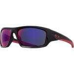 Oakley Men's OO9236 Valve Rectangular Sunglasses, Polished Black/Positive Red Iridium, 60 mm, 1