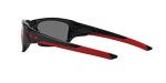 Oakley Men's OO9236 Valve Rectangular Sunglasses, Polished Black/Positive Red Iridium, 60 mm, 1