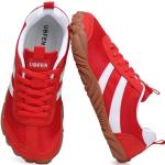 UBFEN Men Women Barefoot Shoes Minimalist Running Walking Sneakers Casual Sports Tennis Zero Drop Shoes for Hiking Gym Athletic Red 8.5 Women/6.5 Men