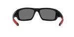 Oakley Men's OO9236 Valve Rectangular Sunglasses, Polished Black/Positive Red Iridium, 60 mm, 1