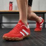 UBFEN Men Women Barefoot Shoes Minimalist Running Walking Sneakers Casual Sports Tennis Zero Drop Shoes for Hiking Gym Athletic Red 8.5 Women/6.5 Men