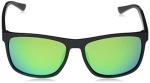 Columbia unisex adult Boulder Ridge Sunglasses, Matte Black/Green Polarized, 57 mm US