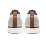 Bruno Marc Men's KnitFlex Breeze Mesh Oxford Sneakers - Breathable Business Casual Shoes Lightweight & Comfortable Walking Shoes for Men, Size 12,Grey,GRAND-01