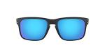 Oakley Mens OO9102 Holbrook Polarized Square Sunglasses, Matte Black/Prizm Sapphire Iridium Polarized, 57 mm