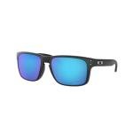 Oakley Mens OO9102 Holbrook Polarized Square Sunglasses, Matte Black/Prizm Sapphire Iridium Polarized, 57 mm