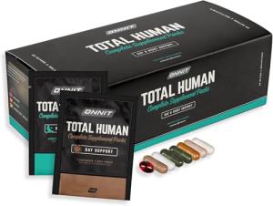 ONNIT Total Human Adult Multivitamin Dietary Supplement Comprehensive Capsule Packs with Day and Night Support, Daily Vitamin Packs for Men and Women, Dietary Supplement Capsules, 30-Day Supply