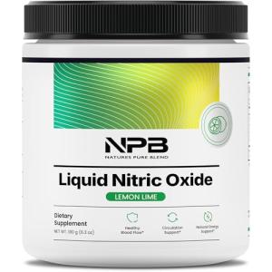 Nature's Pure Blend Liquid Nitric Oxide Supplements for Men – L-Arginine Powder – Nitric Oxide Booster & Circulation Supplement – Blood Flow Support, L Arginine and L Citrulline – 5000 MG
