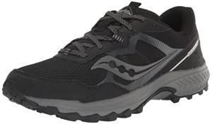 Saucony Men's Excursion TR16 Trail Running Shoe, Black/Charcoal, 13 Medium