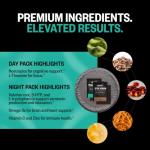 ONNIT Total Human Adult Multivitamin Dietary Supplement Comprehensive Capsule Packs with Day and Night Support, Daily Vitamin Packs for Men and Women, Dietary Supplement Capsules, 30-Day Supply